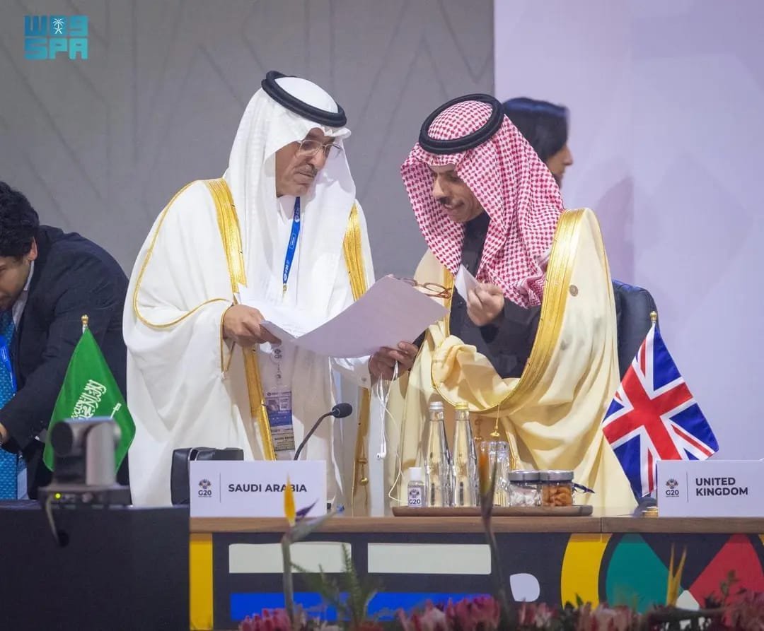 وزير الخارجية السعودي خلال جلسة اليوم الثاني لقمة قادة «مجموعة العشرين