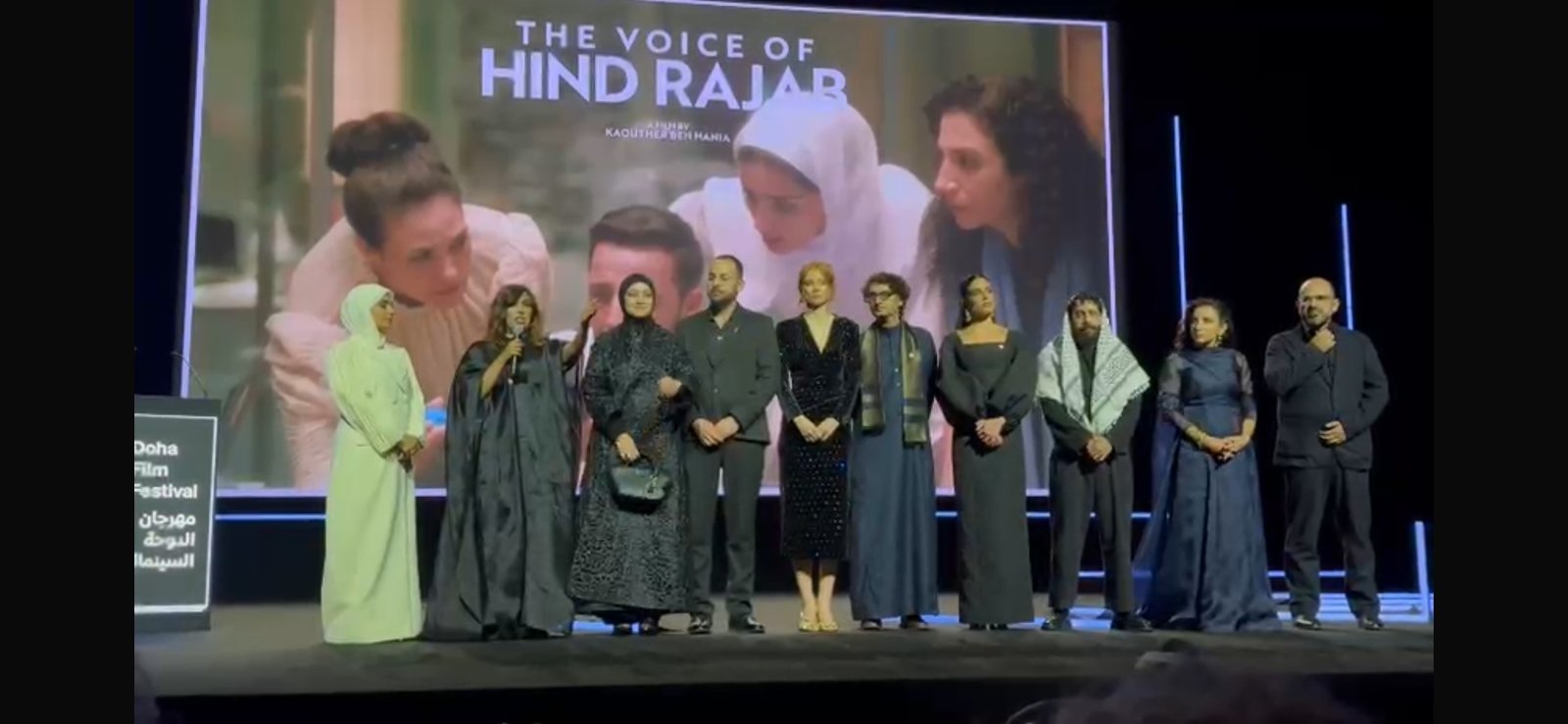 استقبال حافل لفيلم «صوت هند رجب» في افتتاح مهرجان الدوحة